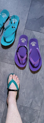 Paar flip flops - 38/39, gummi