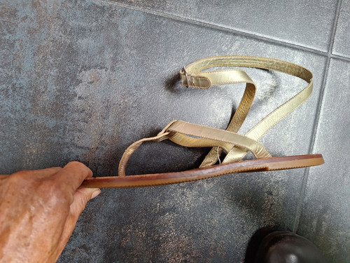 Goldene riemchen sandale gr - riemchen,