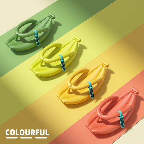Damen flip flops - flops, bananen