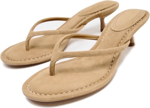 Zehensandalen mit absatz - zehensandalen, /