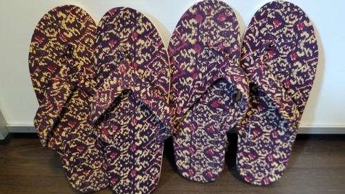 Paar batik flip flops - batik, flip-flops
